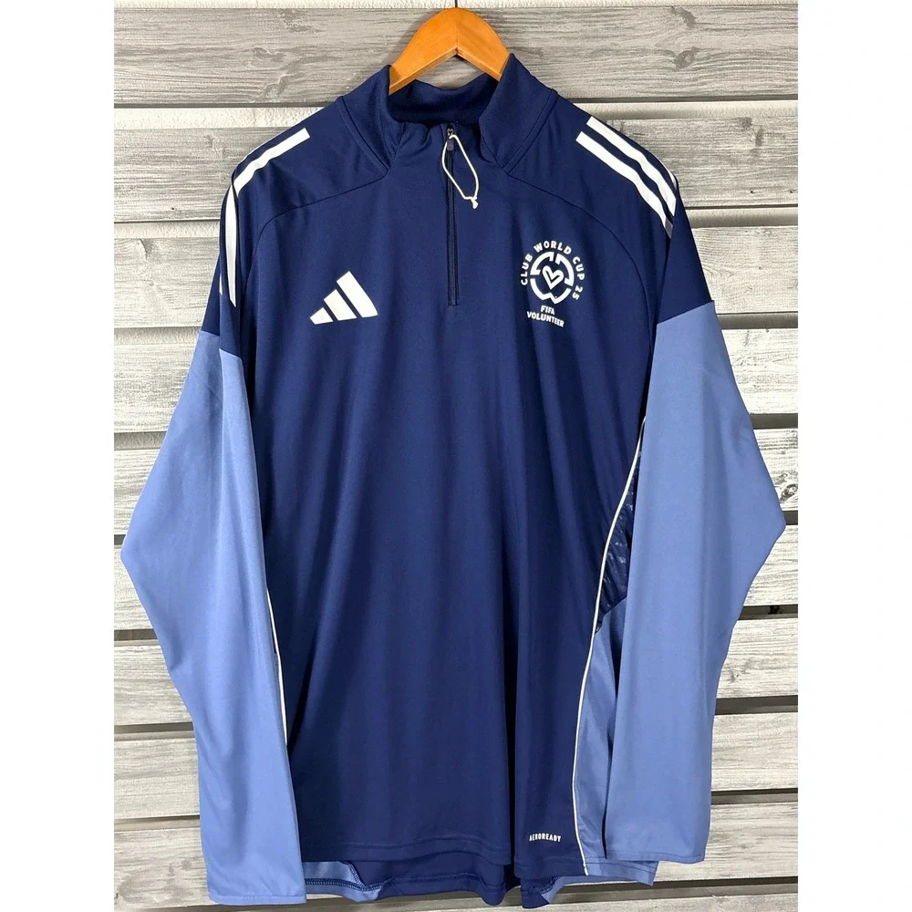 Adidas FIFA Club World Cup 2025 Volunteer Quarter Zip Shirt Jacket Mens 2XL NWOT